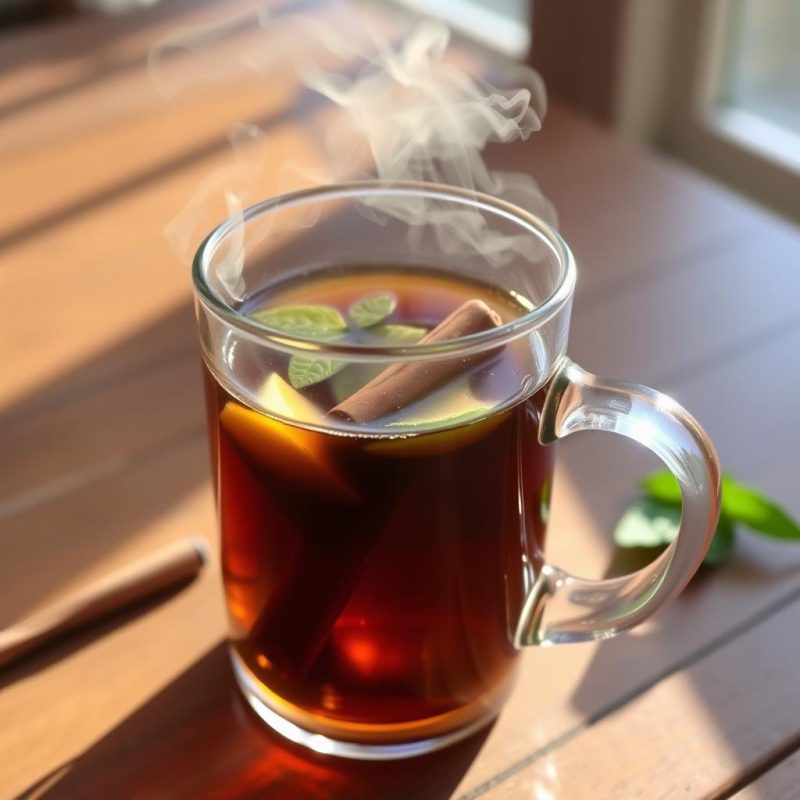 Afternoon Revival Tea with Shilajit energy supplement
