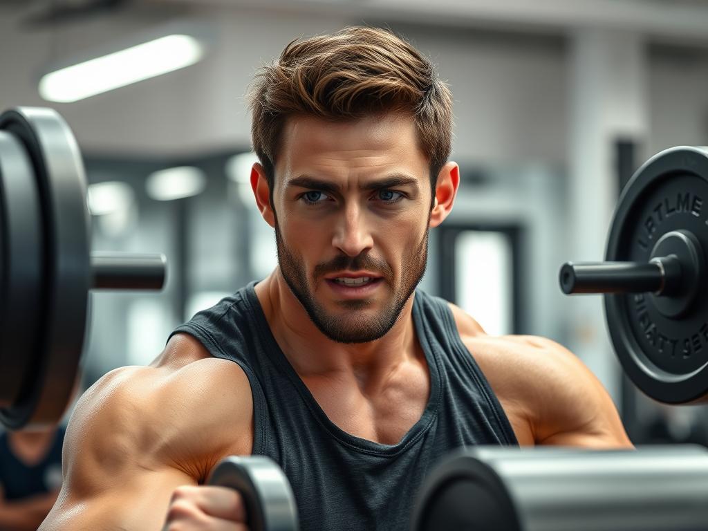 Athletic man with increased energy during workout, demonstrating Shilajit's fatigue-reducing benefits