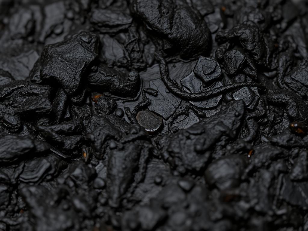 Close-up of Shilajit showing its rich, resinous texture - best test booster