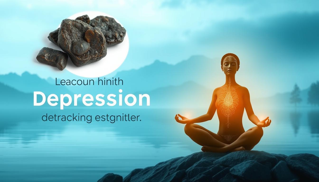 Holistic approach to managing depression with Shilajit showing mind-body connection