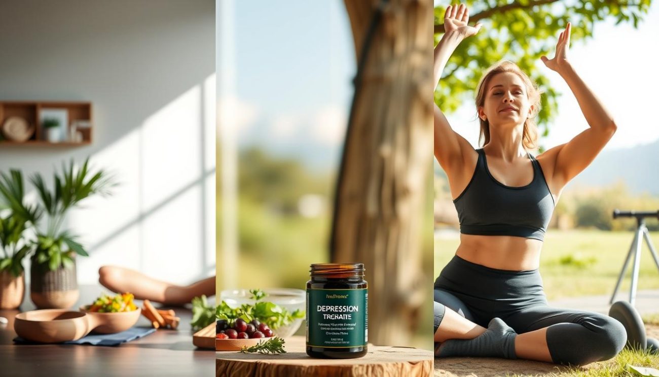 Holistic lifestyle practices combined with Shilajit for depression management