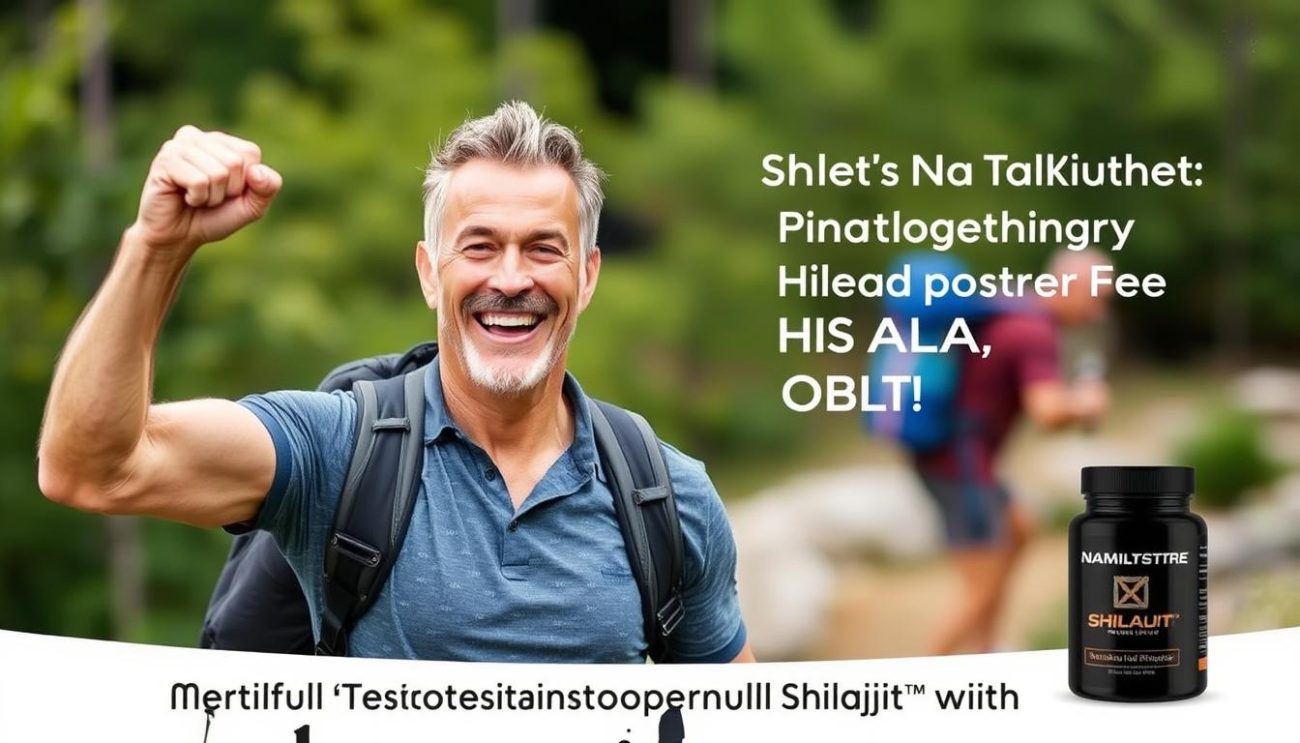 Man experiencing benefits of natural testosterone increase with Shilajit