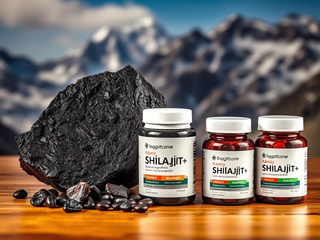 Natural Shilajit resin and supplement for stress and anxiety relief