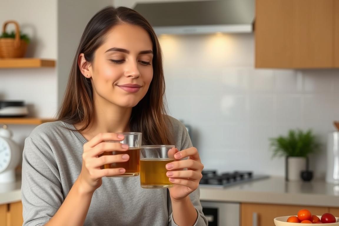 Person avoiding caffeine and alcohol before bedtime