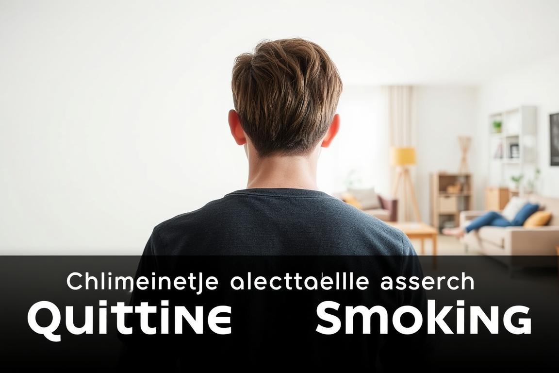 Person changing daily routines to support quitting smoking for good