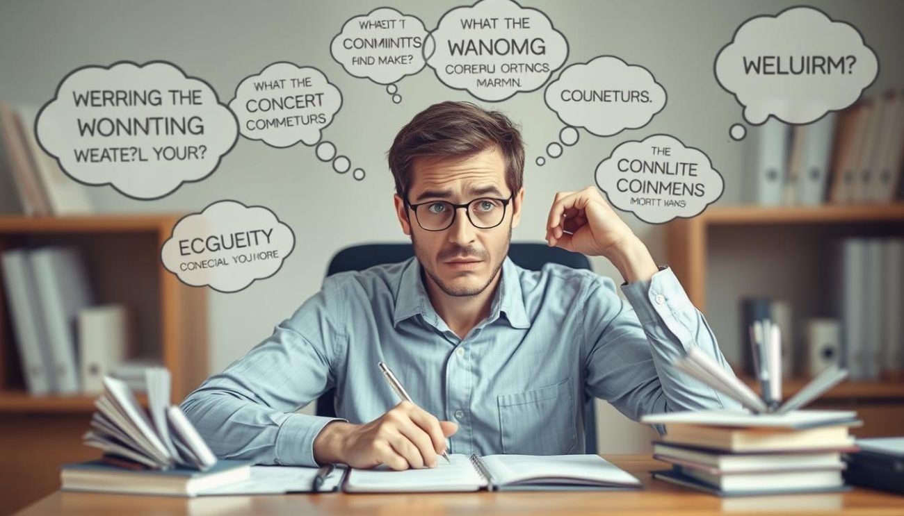 Person experiencing brain fog and difficulty concentrating, an overlooked symptom of adrenal fatigue