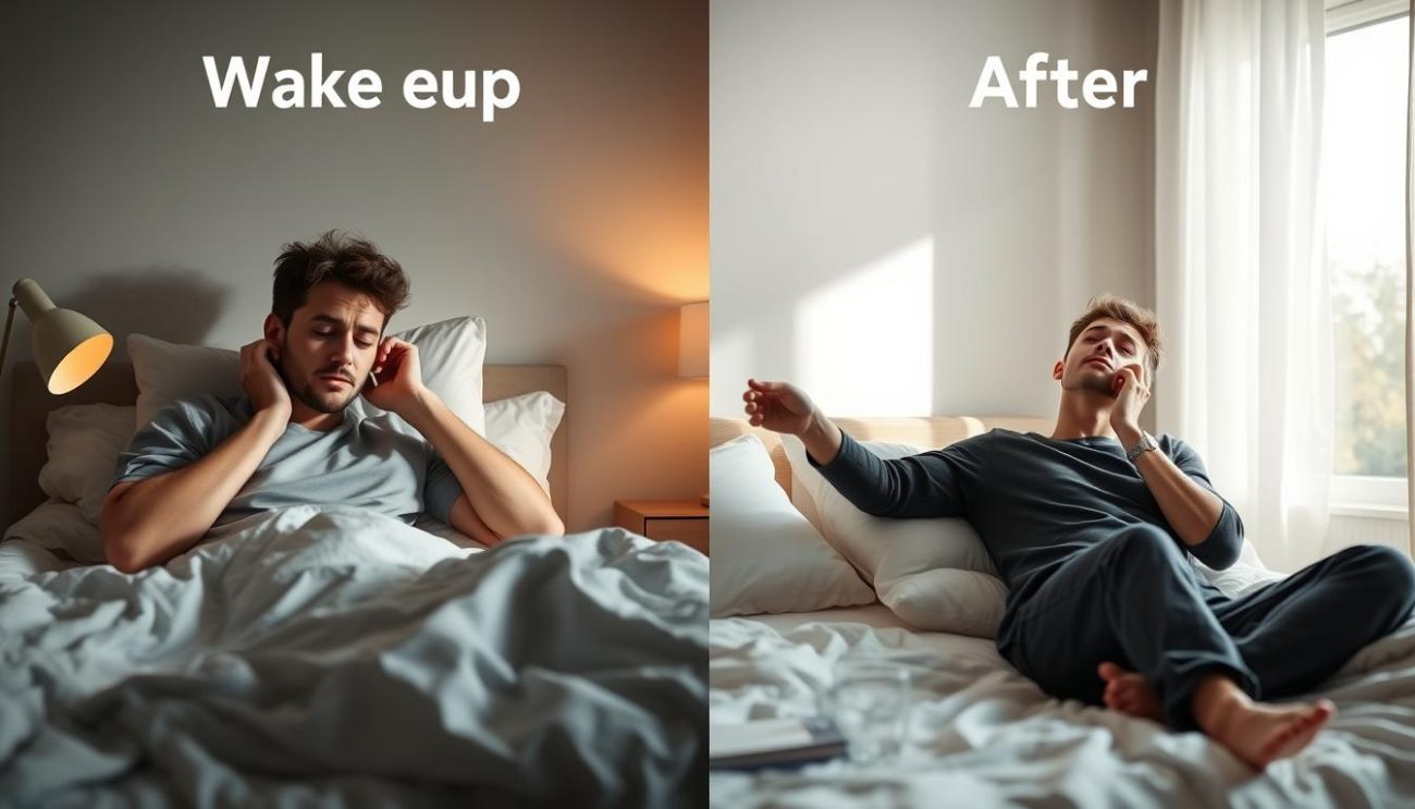 Person overcoming early morning wake-up challenges with proper preparation