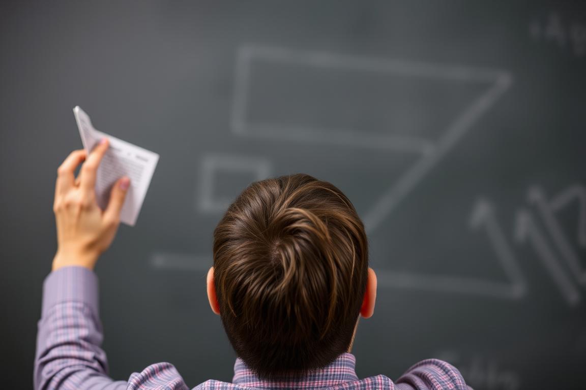 Person testing themselves with flashcards or self-quizzing methods
