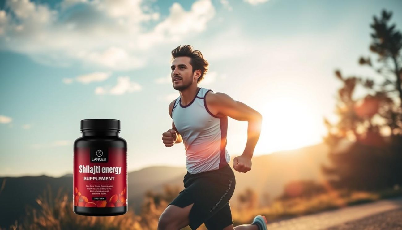 Person with increased energy and stamina after taking Shilajit energy supplement