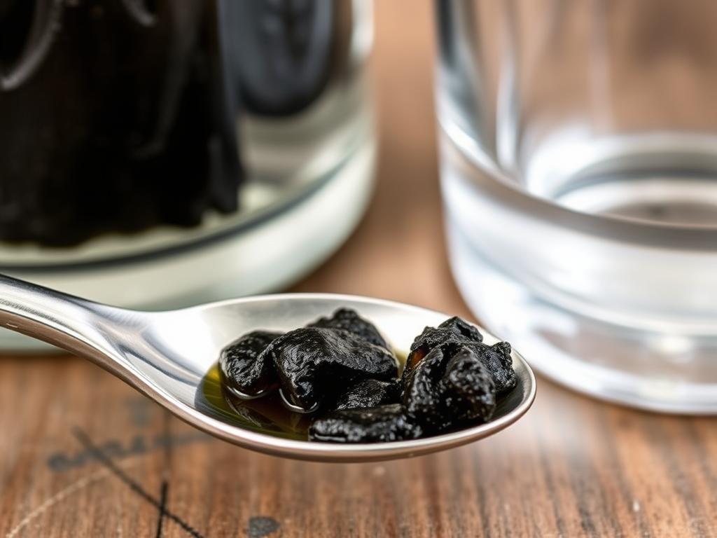 Proper dosage measurement of Shilajit energy supplement
