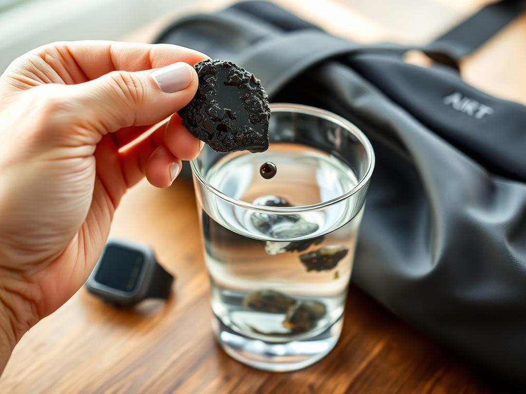 Proper method of dissolving Shilajit in warm water before workout