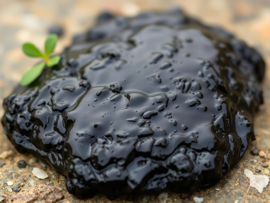 Pure Shilajit resin in its natural form - natural ways to increase testosterone