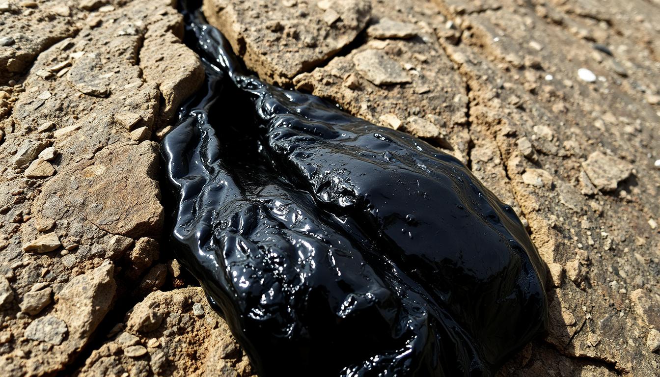 Shiilajit diet supplements in their natural form oozing from Himalayan rocks