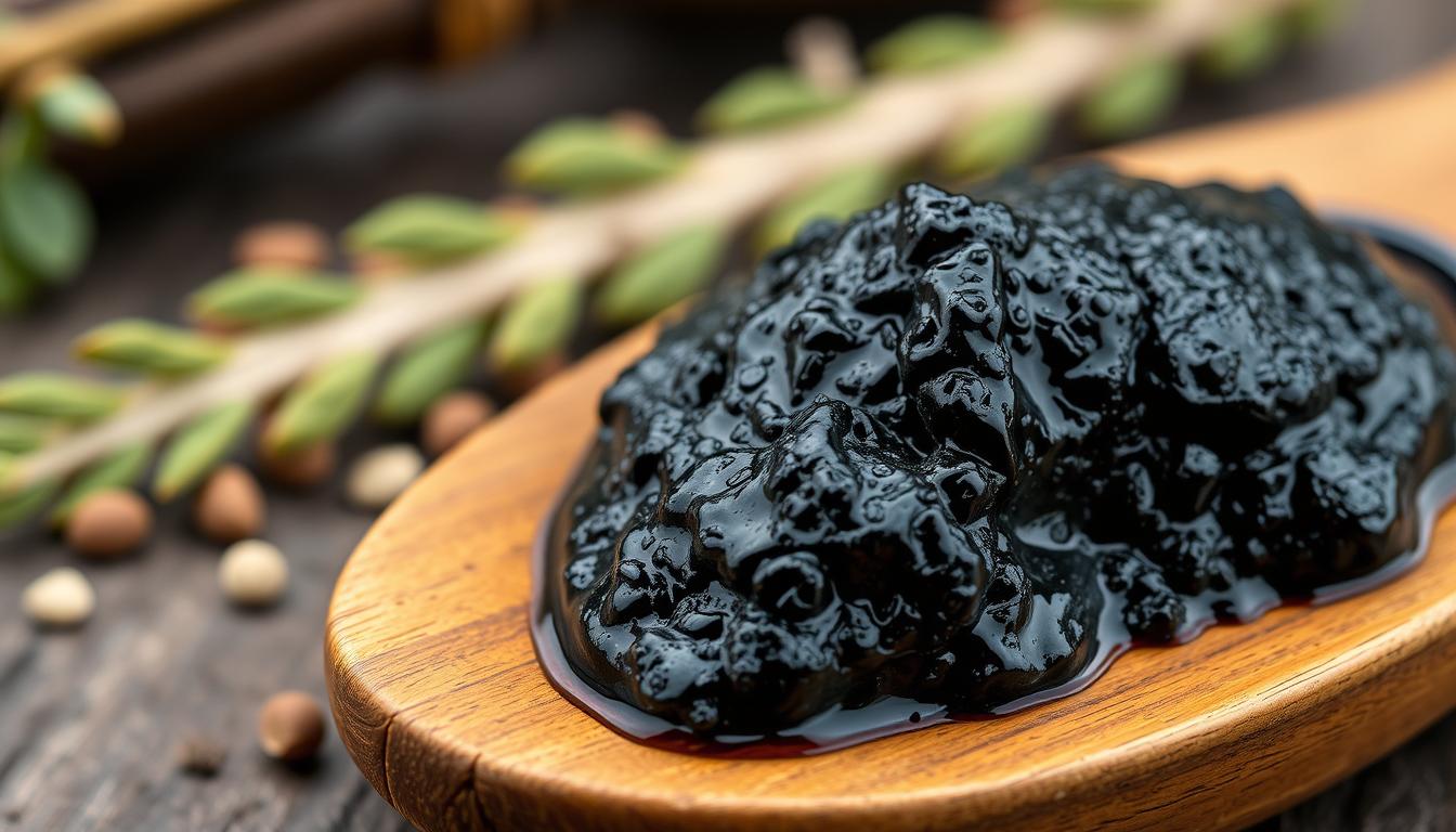 Shilajit resin being used to improve gut health