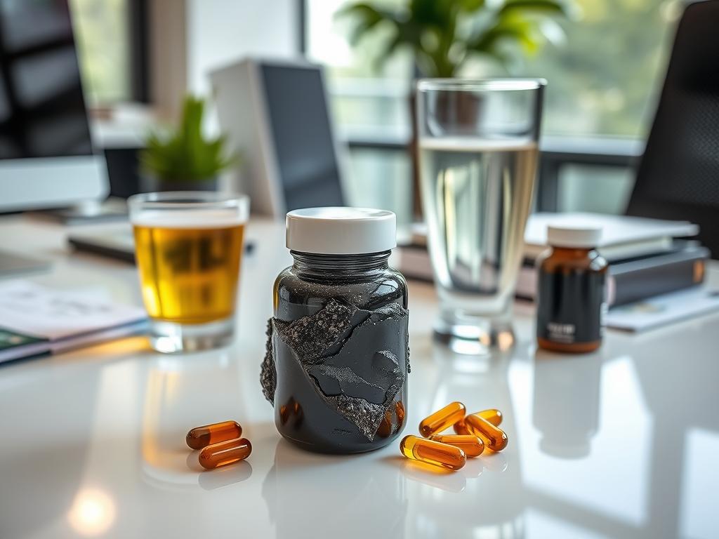Shilajit supplement in resin form and capsules for anxiety management