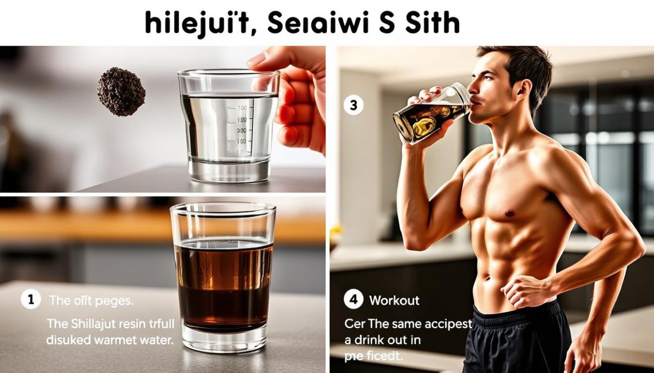 Step-by-step guide showing how to properly use Shilajit for muscle growth